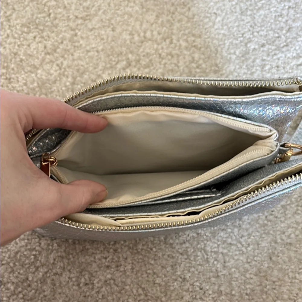 Silver Wristlet Clutch - Picture 6 of 6